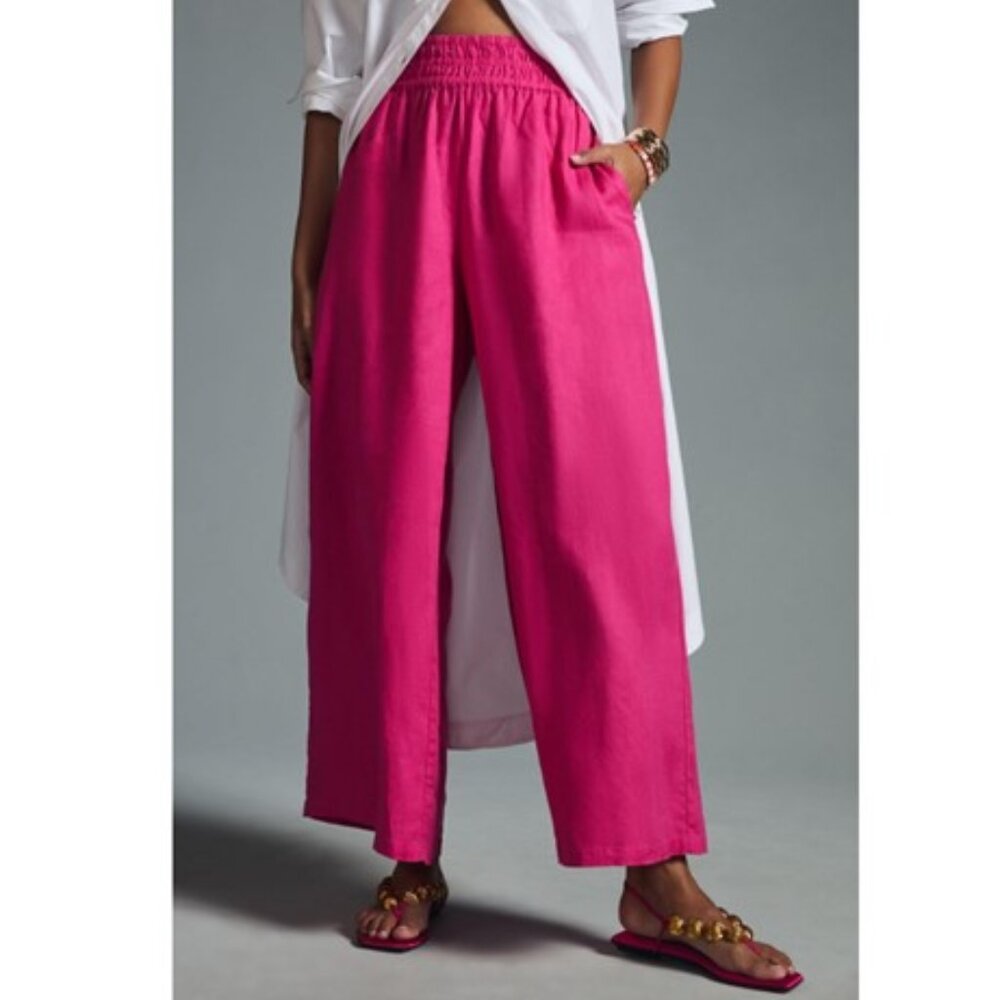 Anthropologie Somerset Pink Wide Leg Pants